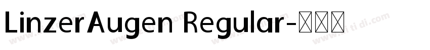LinzerAugen Regular字体转换